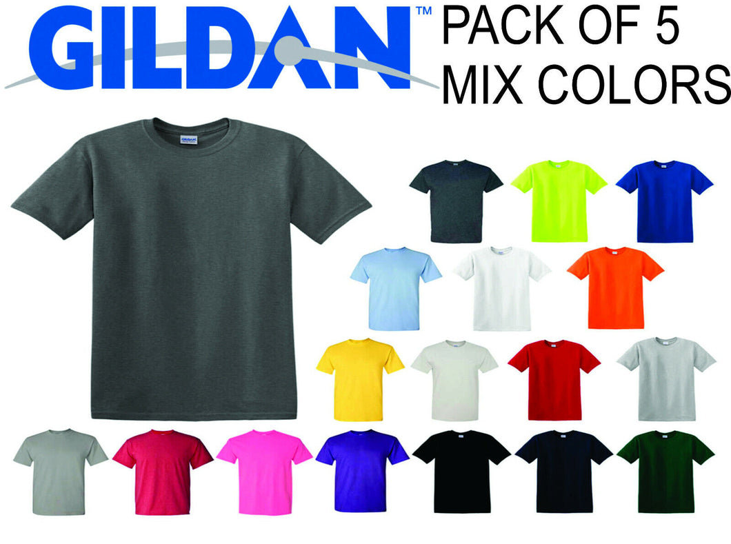 Gildan 5 pack t-shirts Heavy cotton