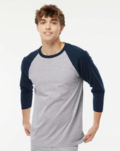 Raglan Three-Quarter Sleeve Baseball T-Shirt-M&O-5540
