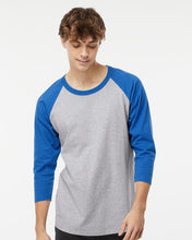 Raglan Three-Quarter Sleeve Baseball T-Shirt-M&O-5540