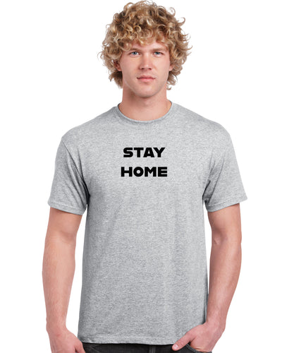 stay home, stay safe, cotton t-shirt, Personalized_T-shirts - Galaxie Rouge / Red Galaxy